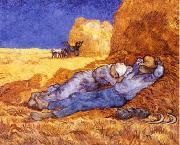 Vincent Van Gogh Noon : Rest from Work Norge oil painting reproduction